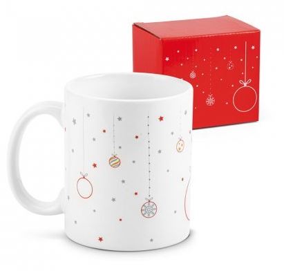 Ceramic mug with Christmas decoration 