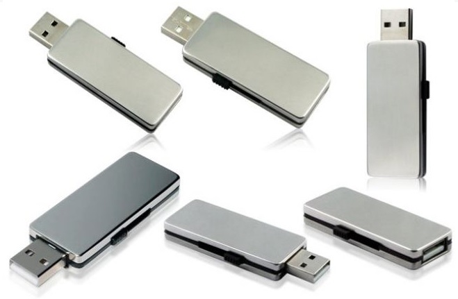 Sliding Metal USB Flash