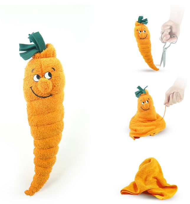 Towel "carrot" with logo