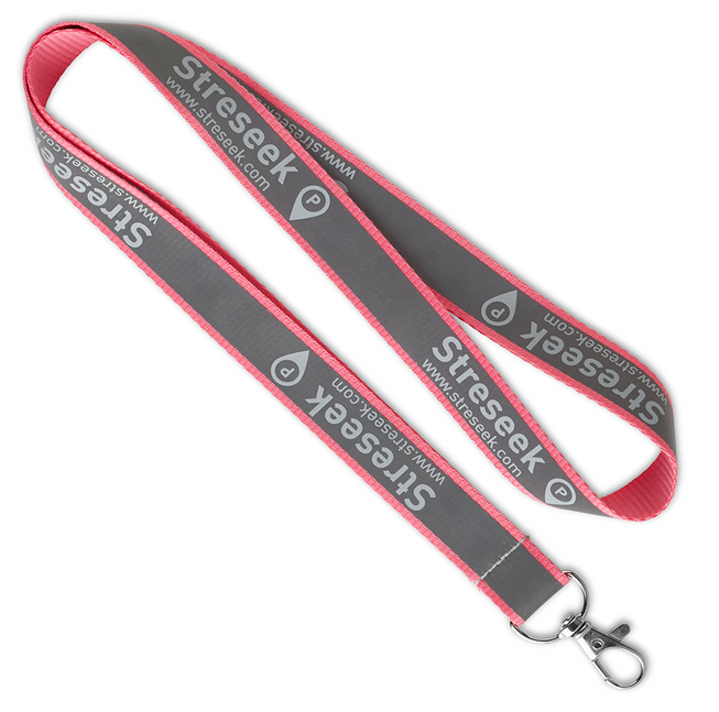 Reflective lanyard with logo