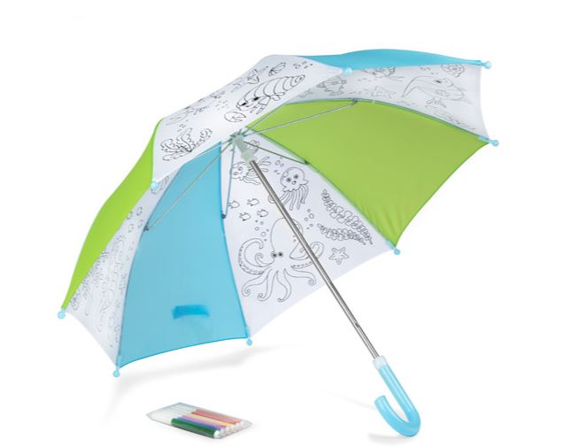 Colouring umbrella for kids