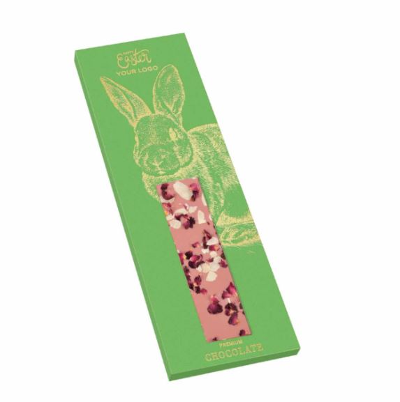 Easter chocolate bar 100 g, with logo