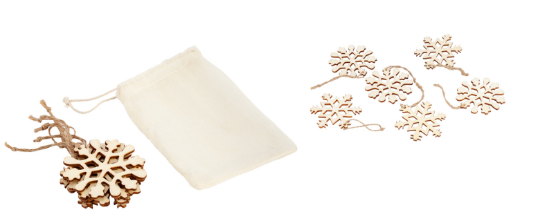 Wooden cut-out decoration set